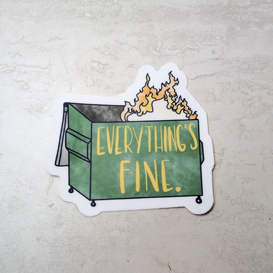 Dumpster Fire Sticker
