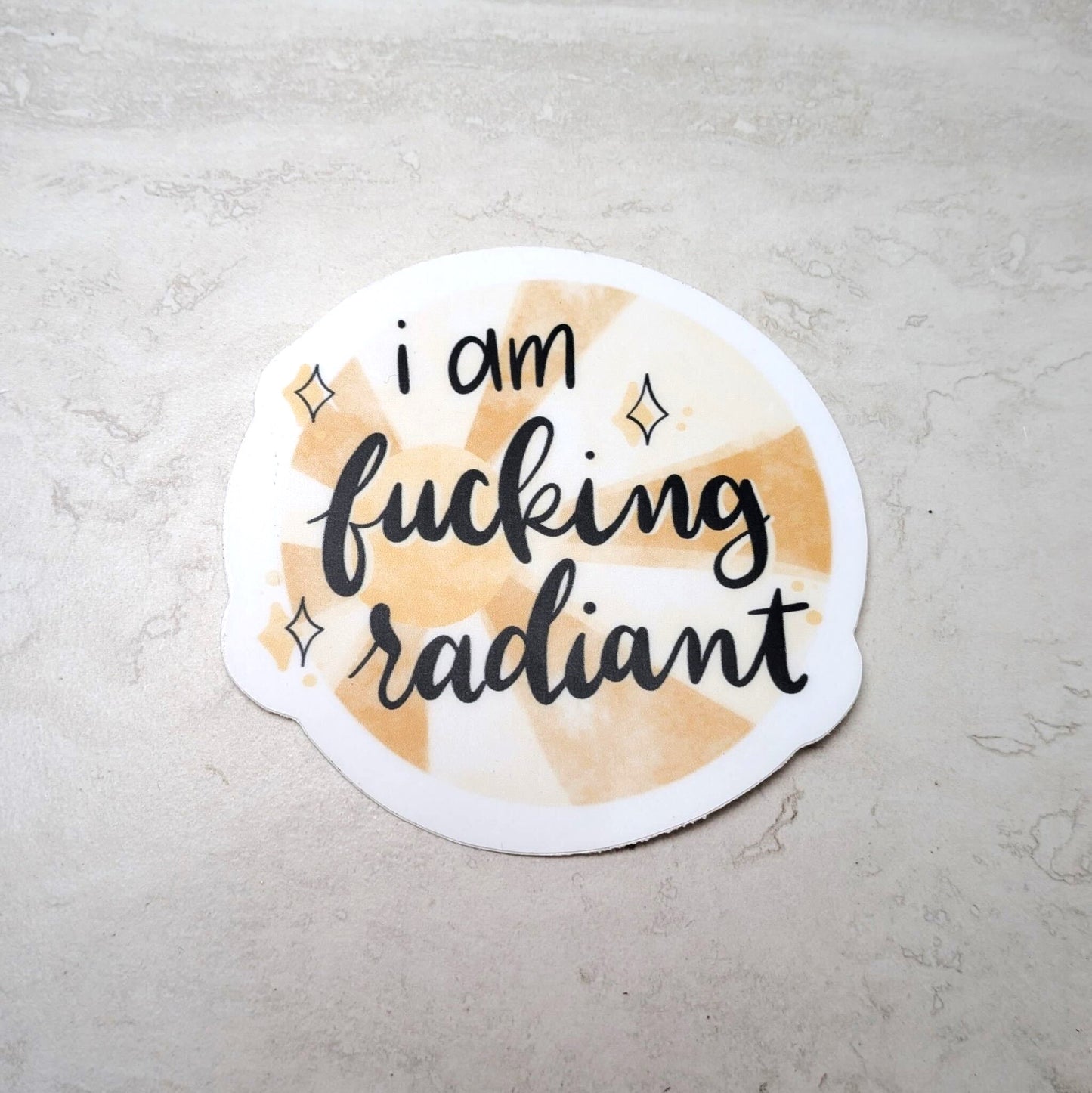 I am Radiant Sticker