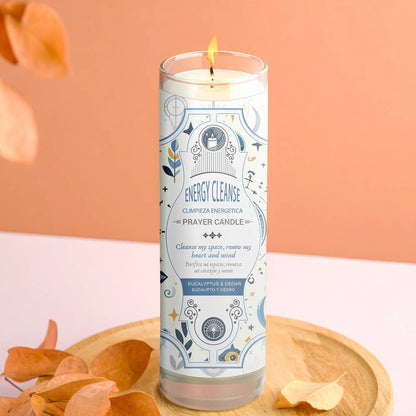 Energy Cleanse Prayer Candle 8" (9.5 oz)