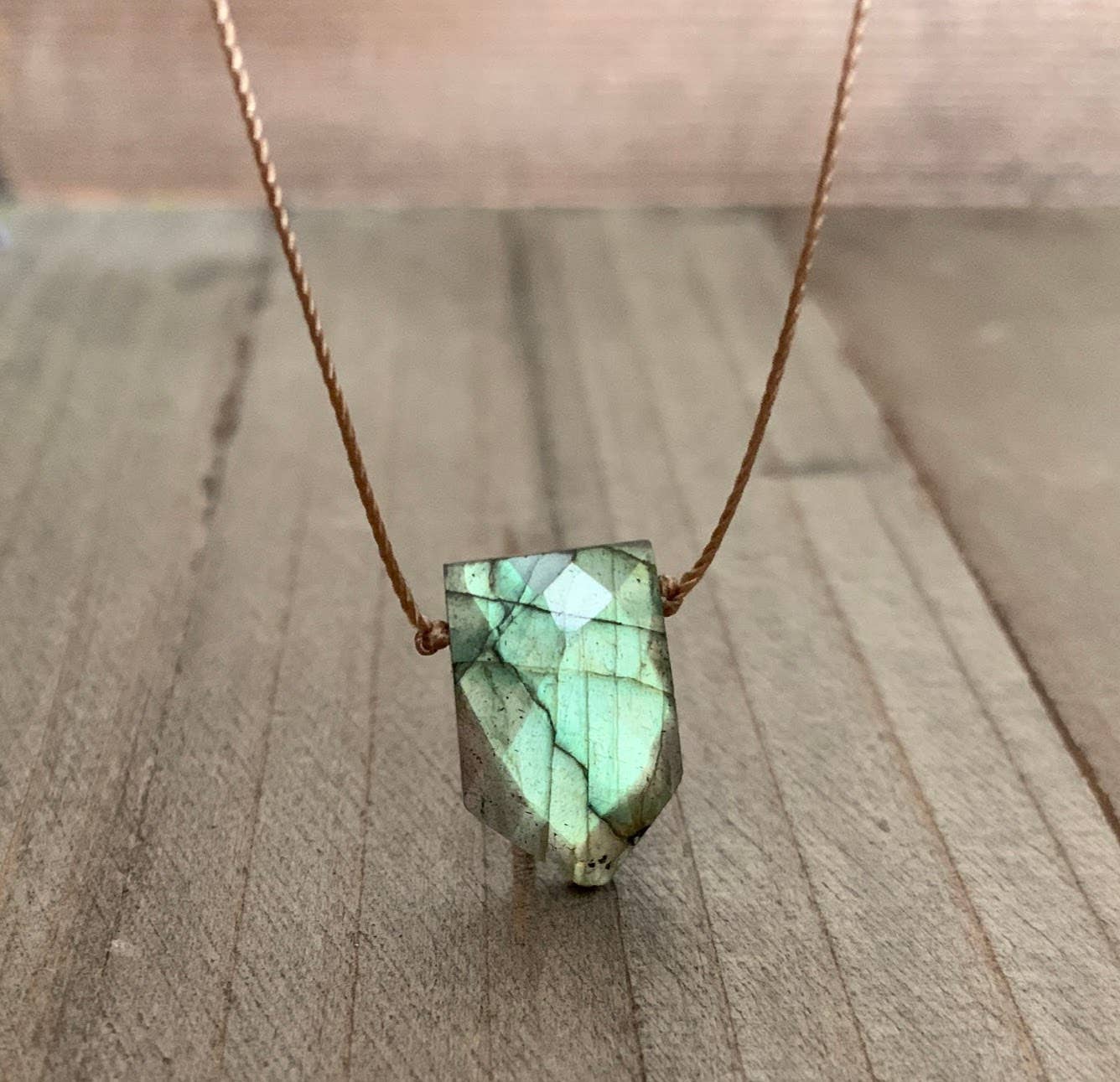 Labradorite Faceted Necklace