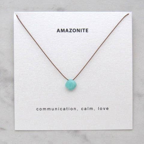 Polished Gemstone Minimalist Necklaces | Various Crystals