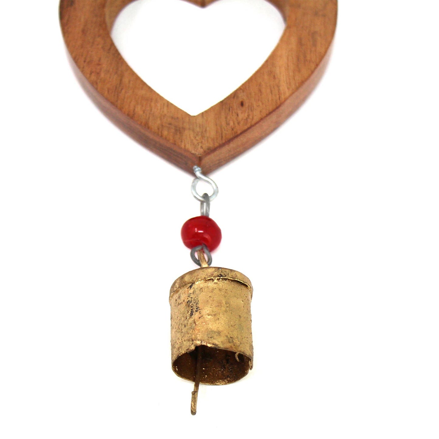 Heart Chime – Acacia Wood & Recycled Iron
