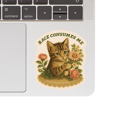Rage Consumes Me Cat Sticker