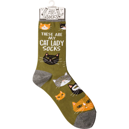 These Are My Cat Lady Socks - Feline Socks – Mystical Cat Lover Gift