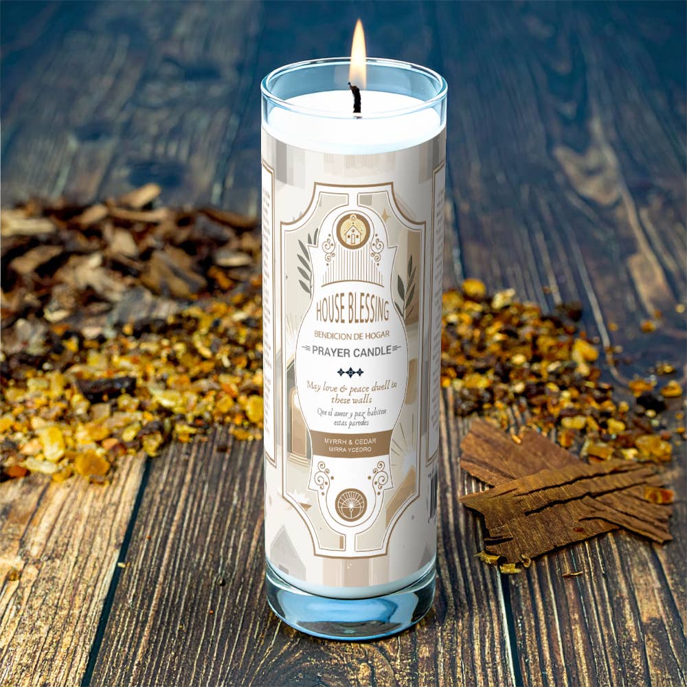 House Blessing Prayer Candle 8" (9.5 oz)