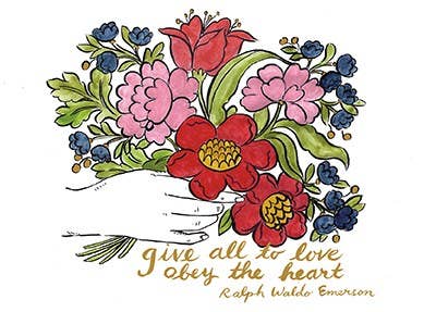 Literary Love Everyday Embellished Notecards (Molly Hatch)