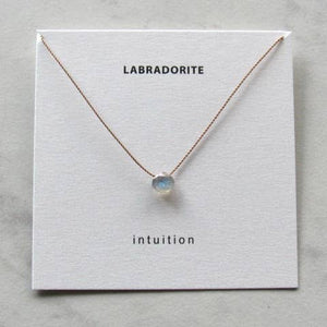 Polished Gemstone Minimalist Necklaces | Various Crystals