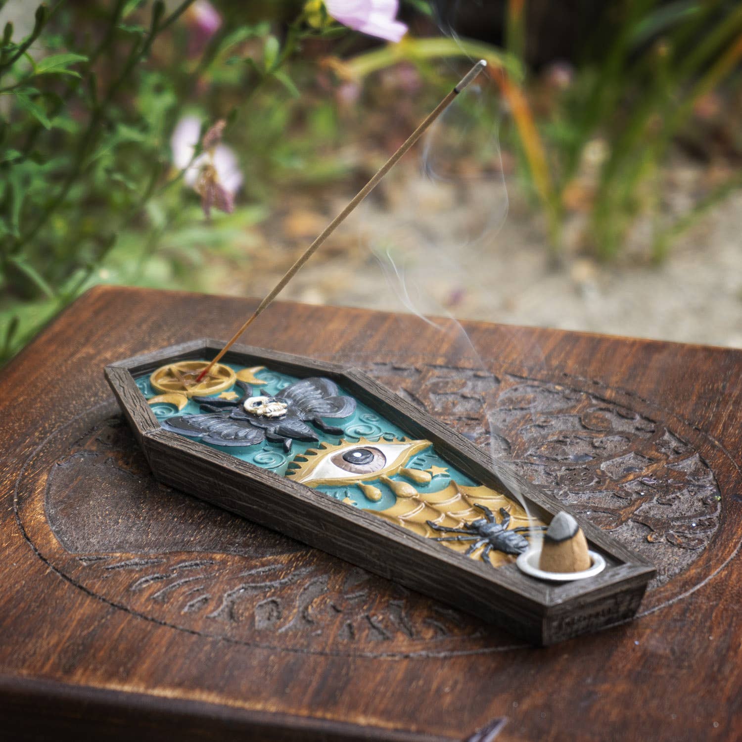 Gothic Coffin Incense Burner