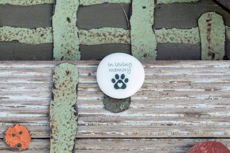 Pet Grief Imprinted Glass Stones
