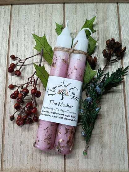 The Mother Herbal Intention Candles 6 inch tapers
