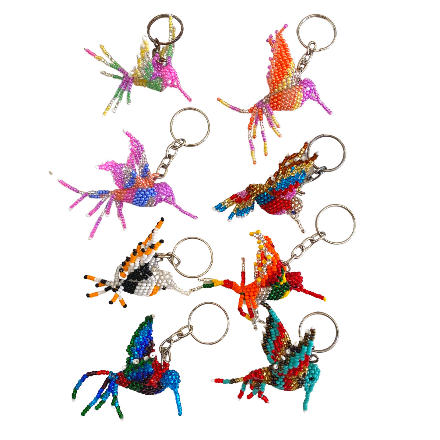 Baby Hummingbird Seed Bead Key Chain | Guatemala