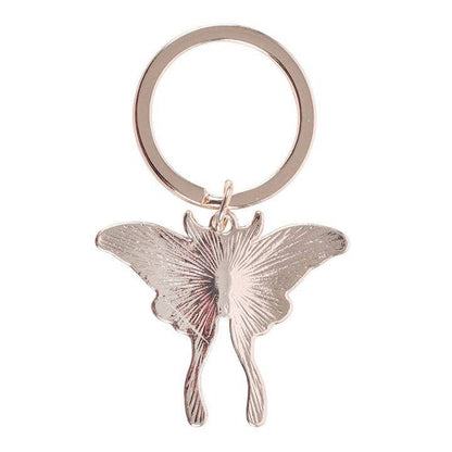 Light Luna Moth Keyring