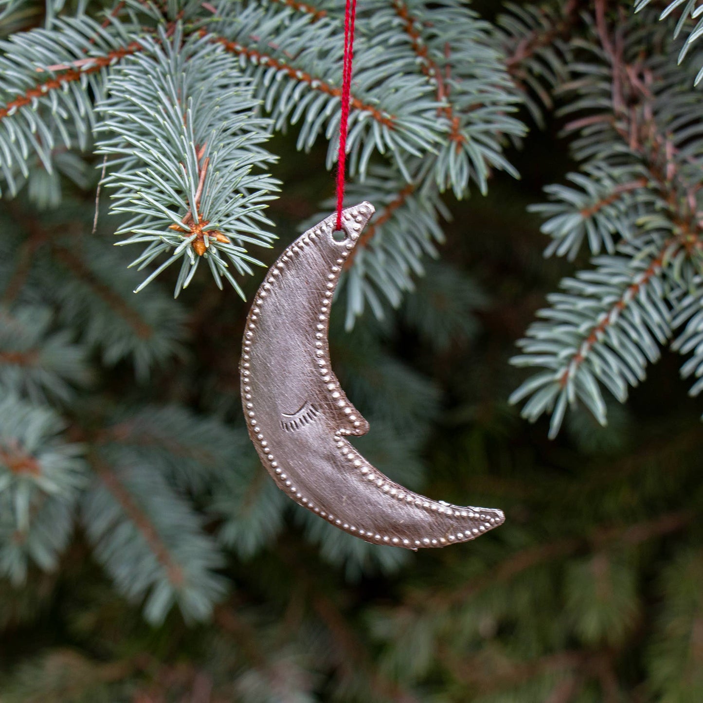 Haitian Moon Ornament – Recycled Steel Art