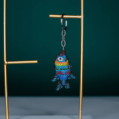 Fish Beaded Keychains