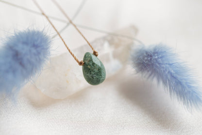 Moss Agate Necklace Flourish