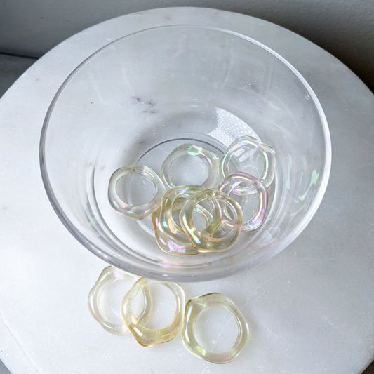 Golden Aura Acrylic Ring