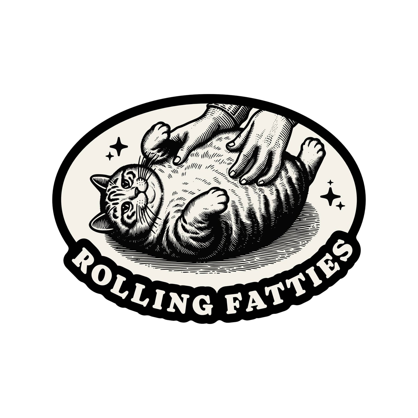 Fat Cat Sticker