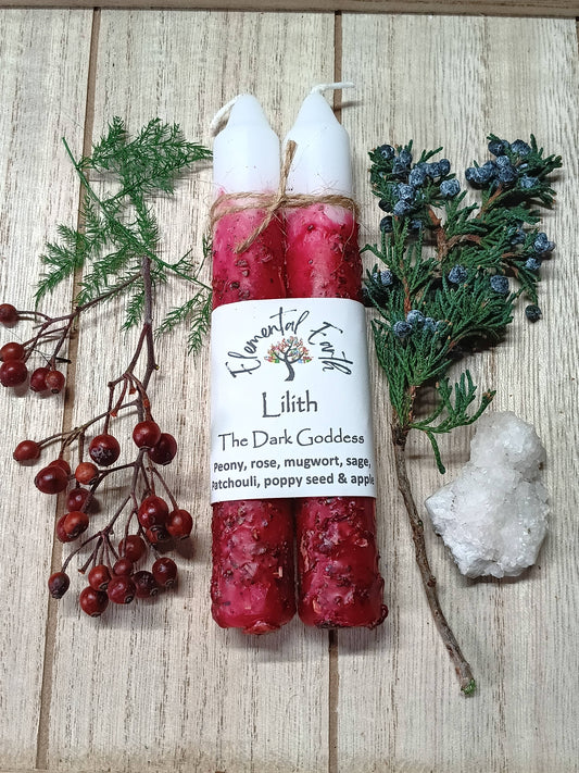 Lilith Herbal Intention 6 inch Candles