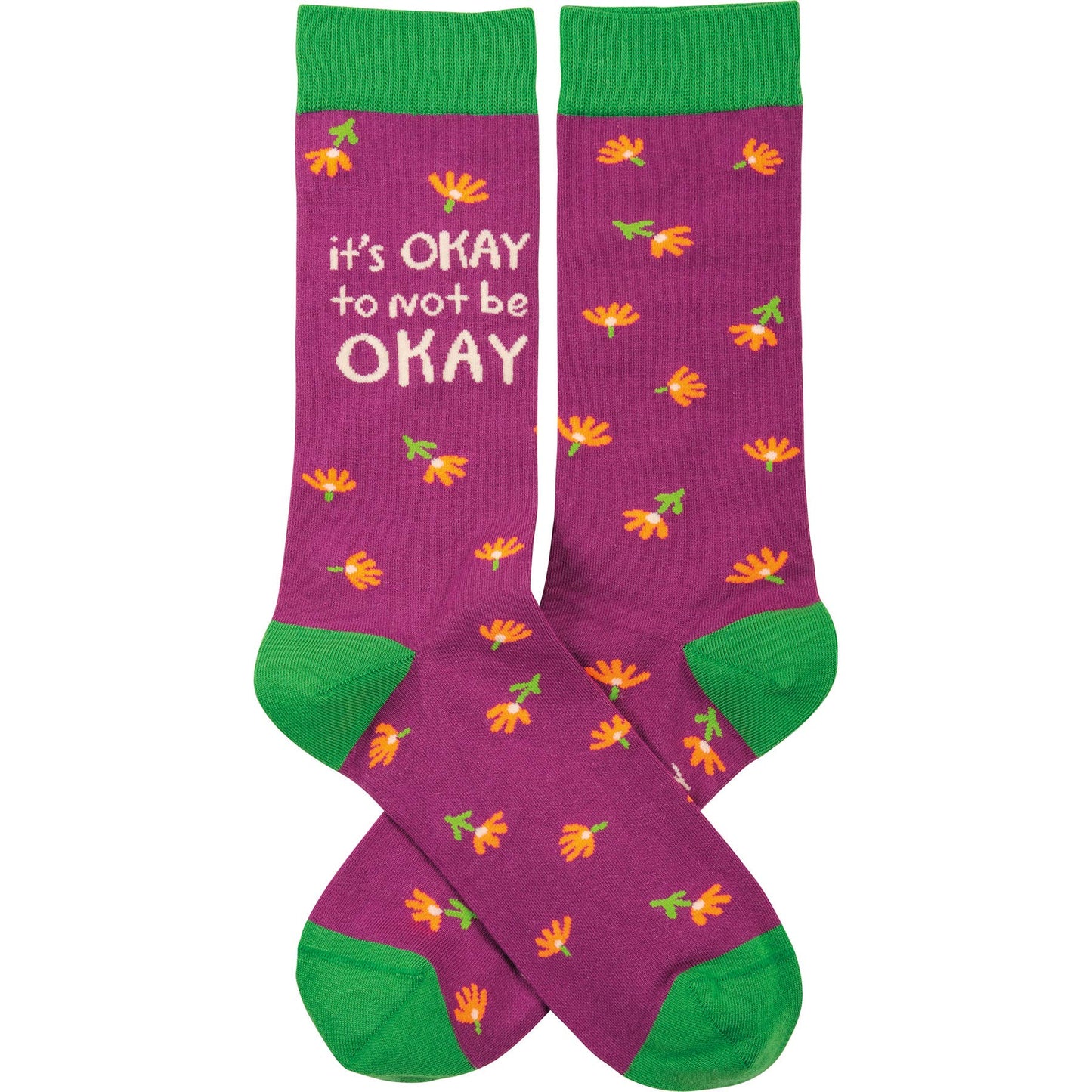 It's Okay To Not Be Okay Socks – Comfort & Compassion