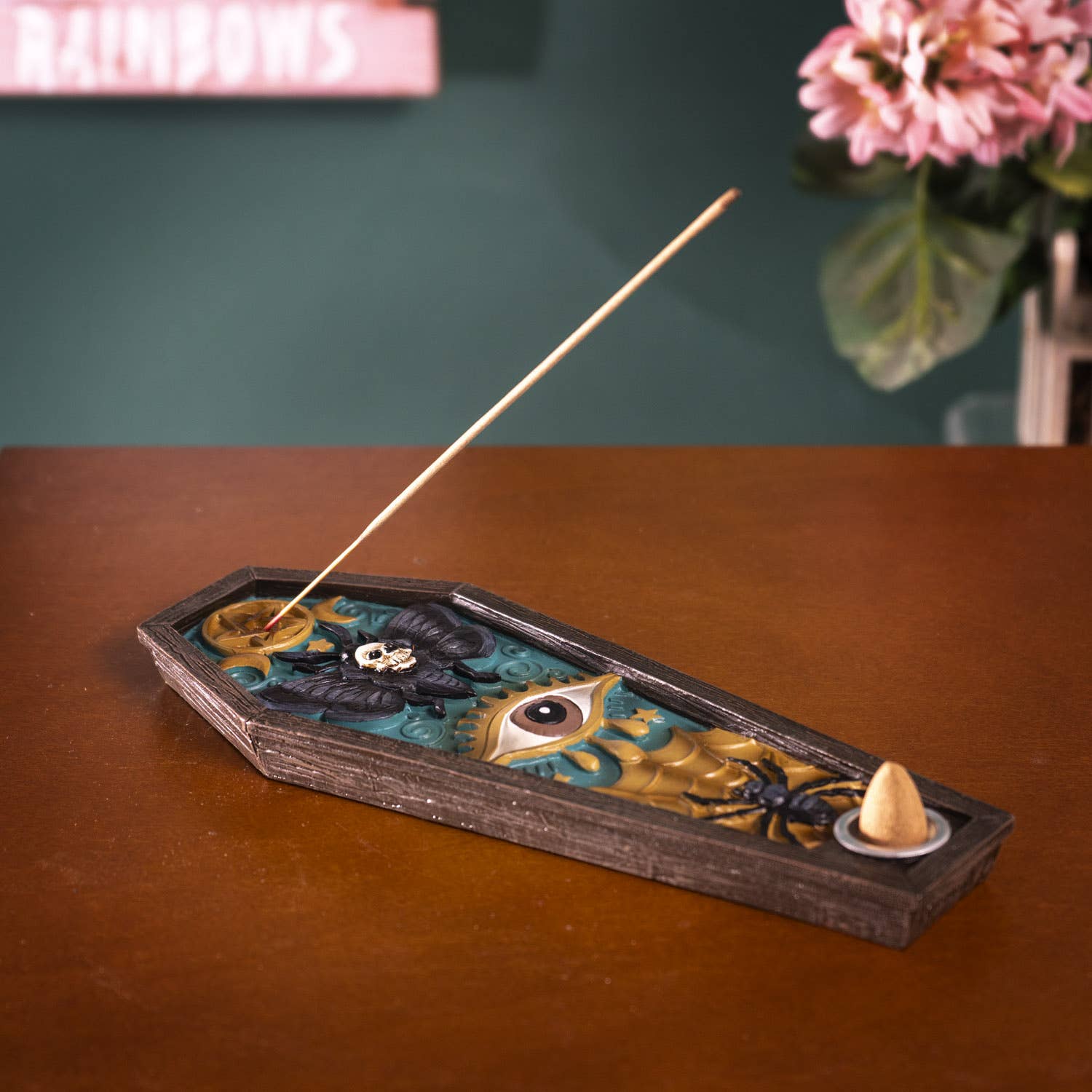 Gothic Coffin Incense Burner