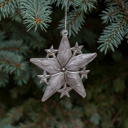Haitian Metal Drum Star Ornament
