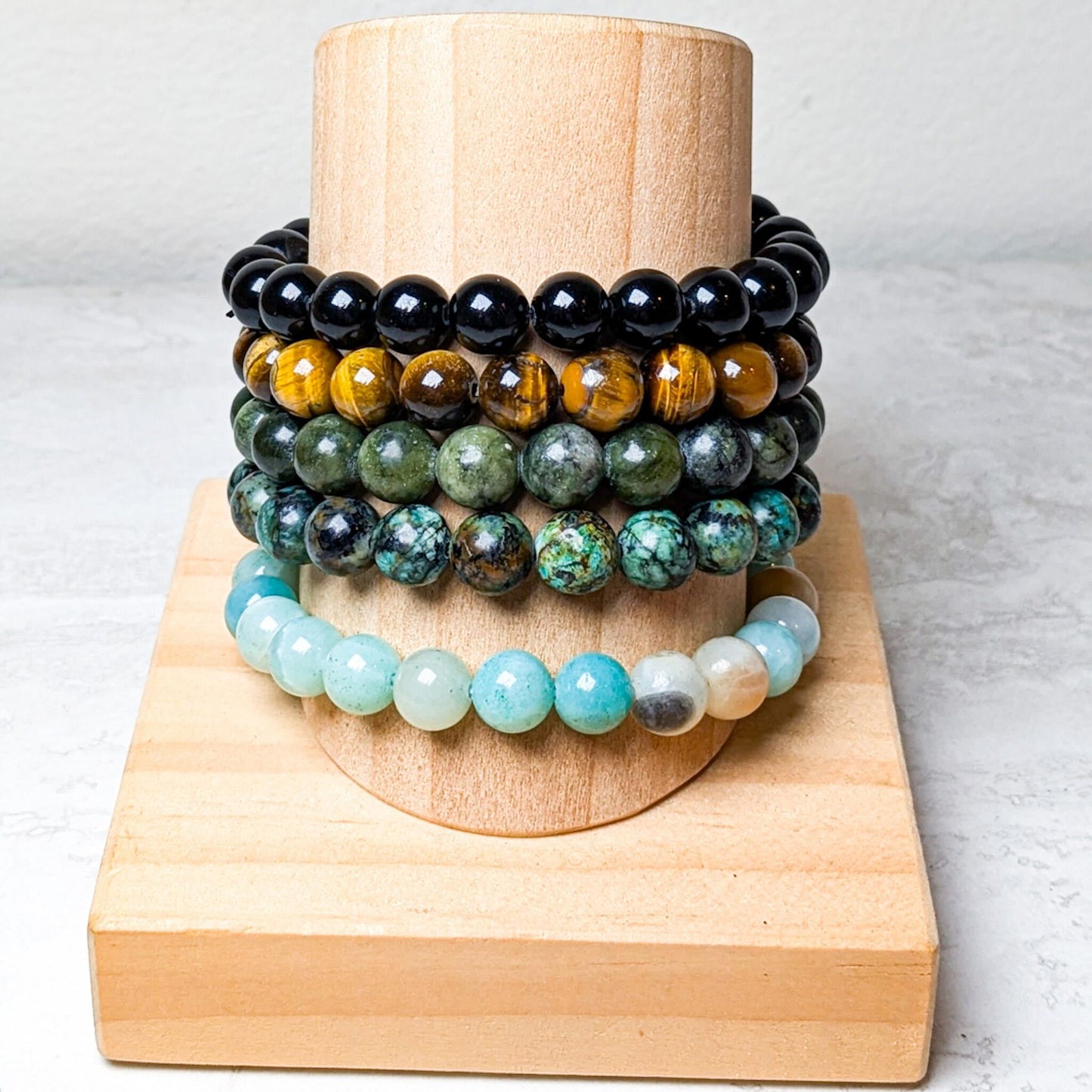 8mm Assorted Crystal Bead Bracelets