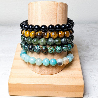 8mm Assorted Crystal Bead Bracelets