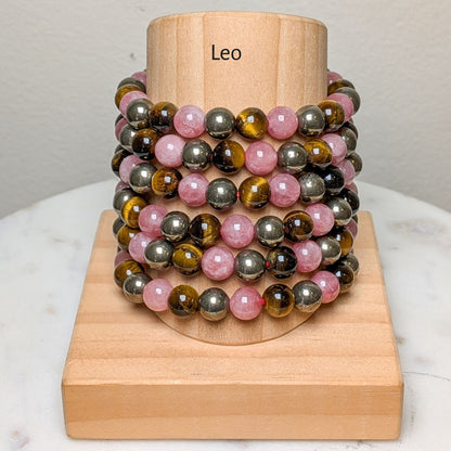 Crystal Zodiac Bracelet | 8mm | Healing Gemstone Bracelets