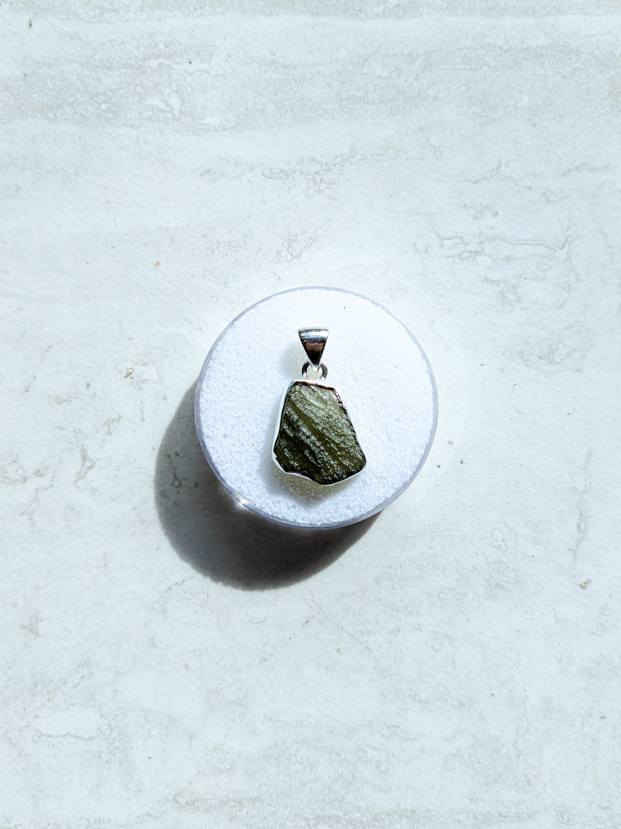 Sterling Silver Moldavite Pendants