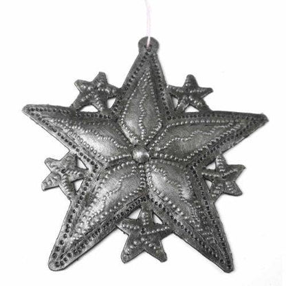 Haitian Metal Drum Star Ornament