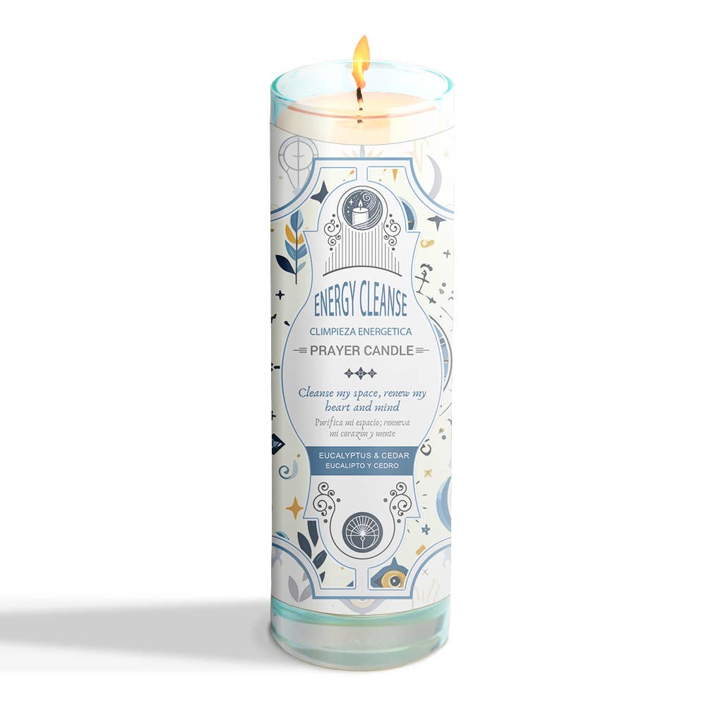 Energy Cleanse Prayer Candle 8" (9.5 oz)