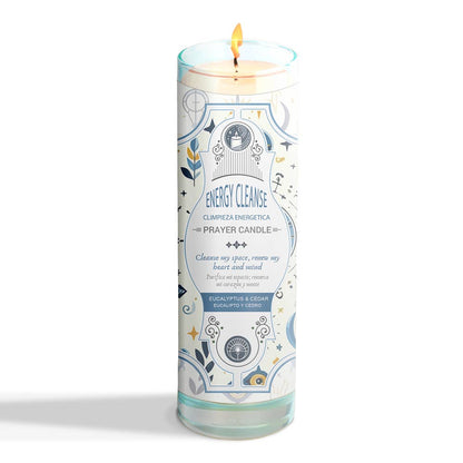 Energy Cleanse Prayer Candle 8" (9.5 oz)