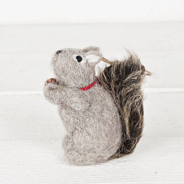 Wooly Squirrel Ornament – 4.5"