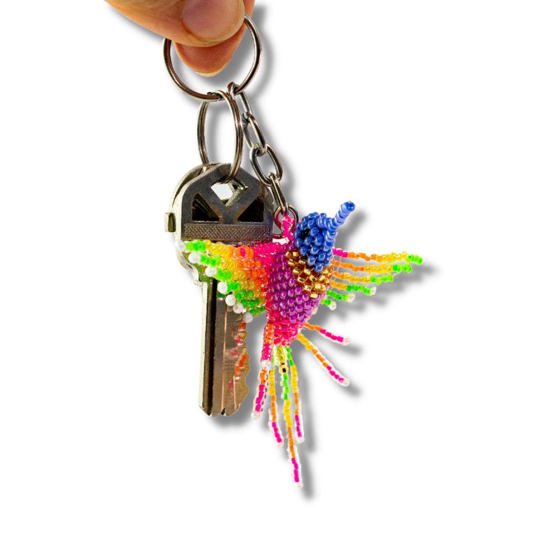 Baby Hummingbird Seed Bead Key Chain | Guatemala