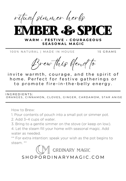 Ritual Simmer Herbs | Ember & Spice
