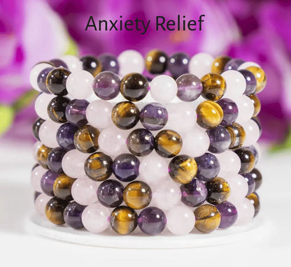 Crystal Healing Bracelets | Anxiety | Abundance | Joy | Fertility & More