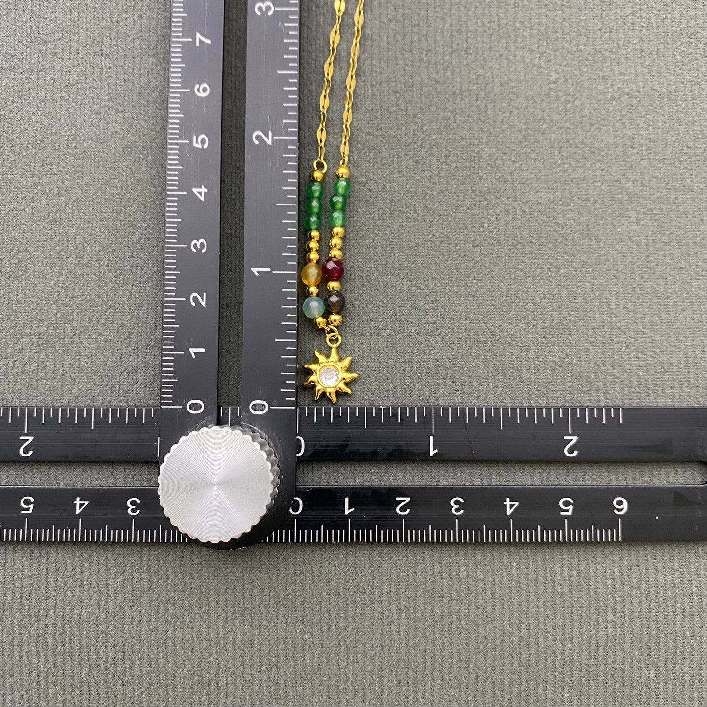 Beaded Sun Charm Bracelet