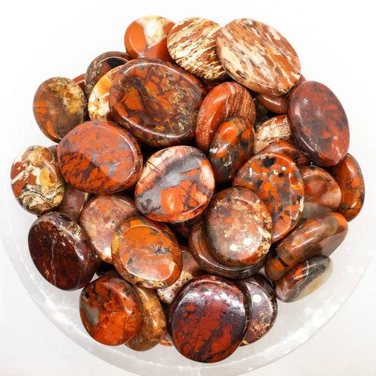 Brecciated Red Jasper Smooth Small Tumbles