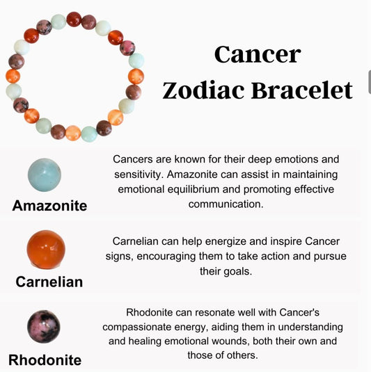 Crystal Zodiac Bracelet | 8mm | Healing Gemstone Bracelets