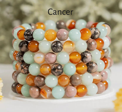 Crystal Zodiac Bracelet | 8mm | Healing Gemstone Bracelets
