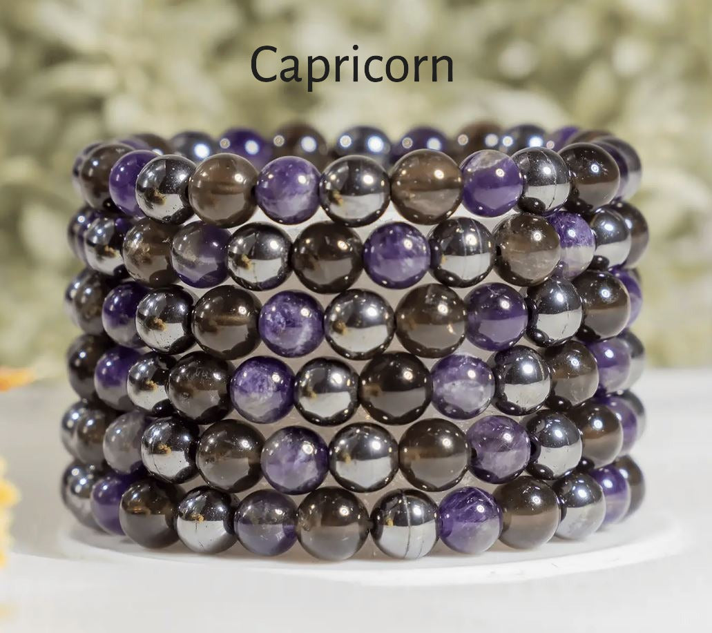 Crystal Zodiac Bracelet | 8mm | Healing Gemstone Bracelets