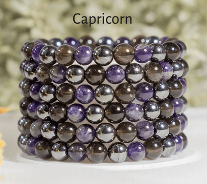 Crystal Zodiac Bracelet | 8mm | Healing Gemstone Bracelets