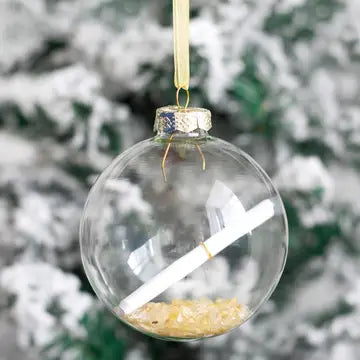 Manifestation Christmas Bauble Ornament Kit | Various Crystals