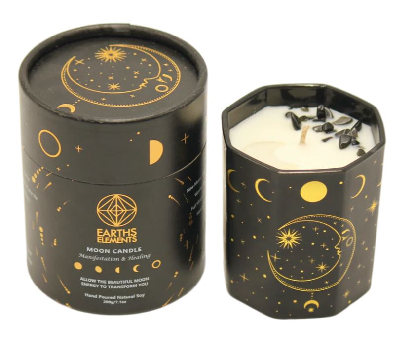 Earth's Elements Moon Candle