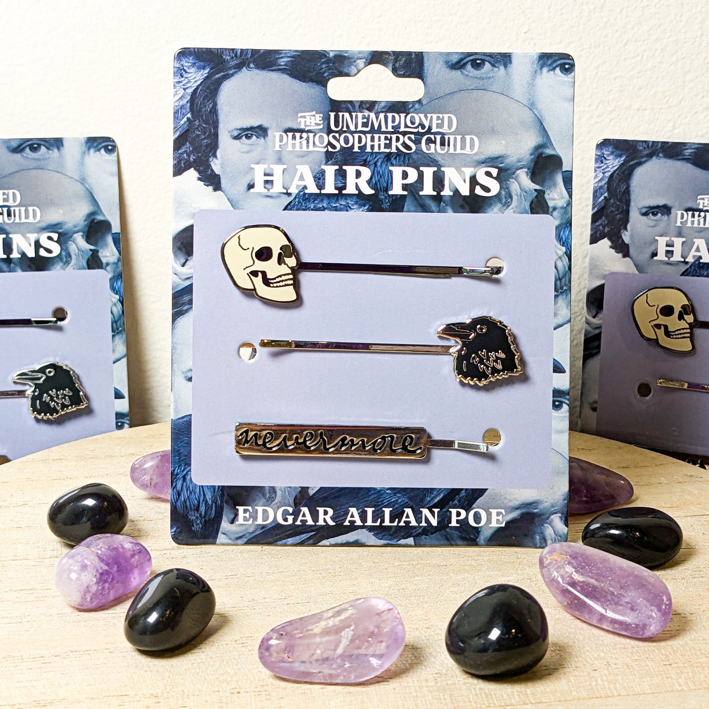 Edgar Allen Poe Hair Pins
