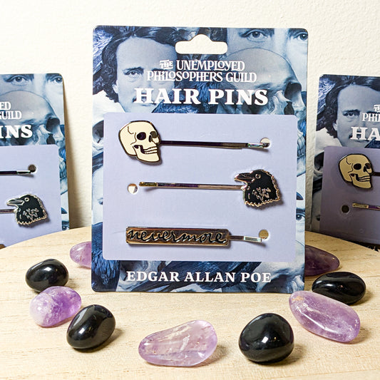 Edgar Allen Poe Hair Pins