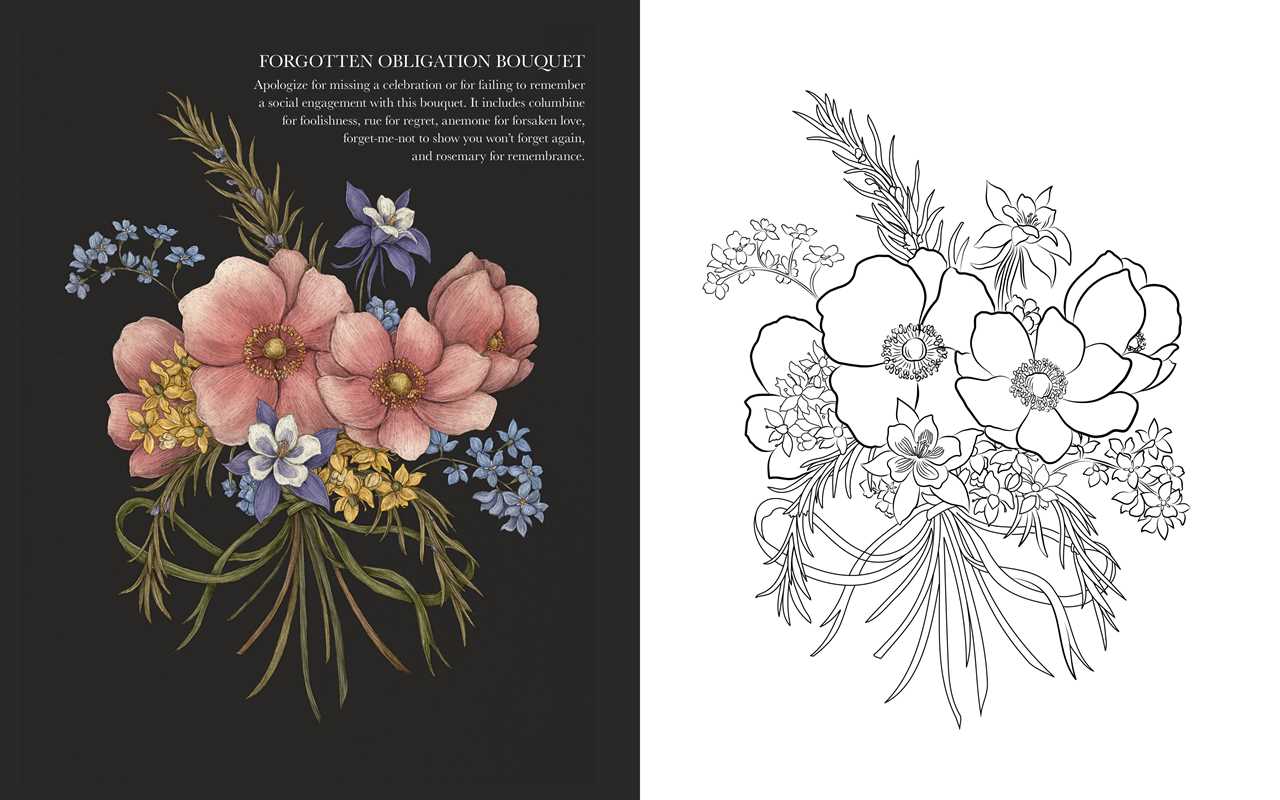 The Floriography Coloring Book By Jessica Roux