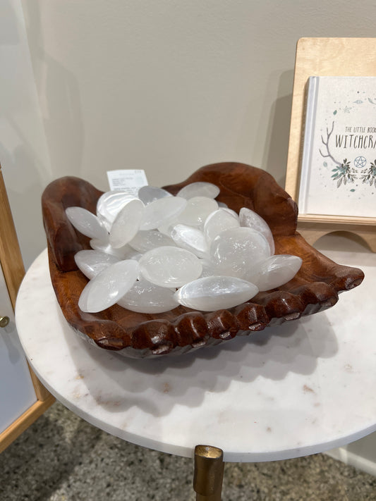 Carved Wooden Prayer Hands Bowls