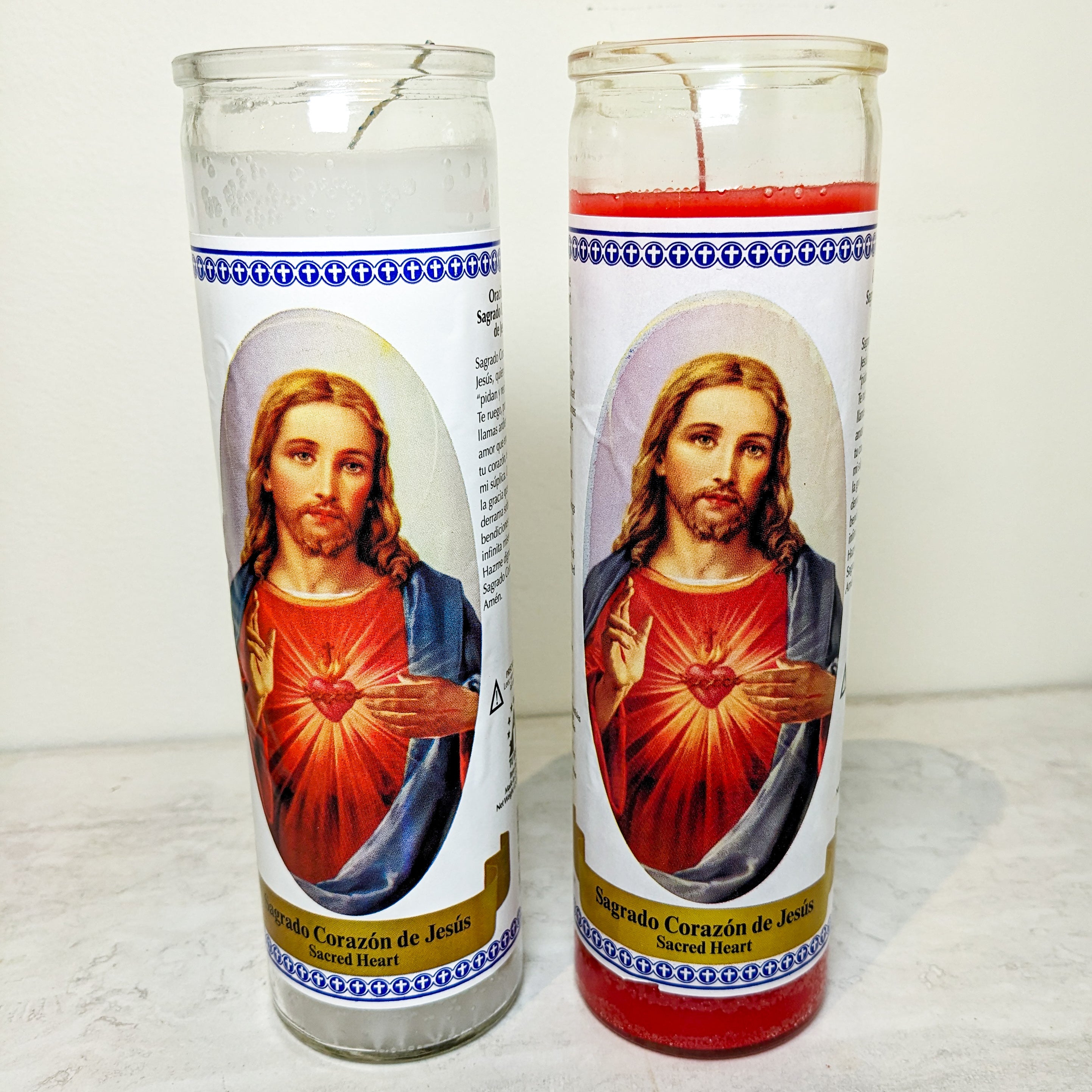 Sacred Heart of Jesus 7 Day Candle | Various Colors