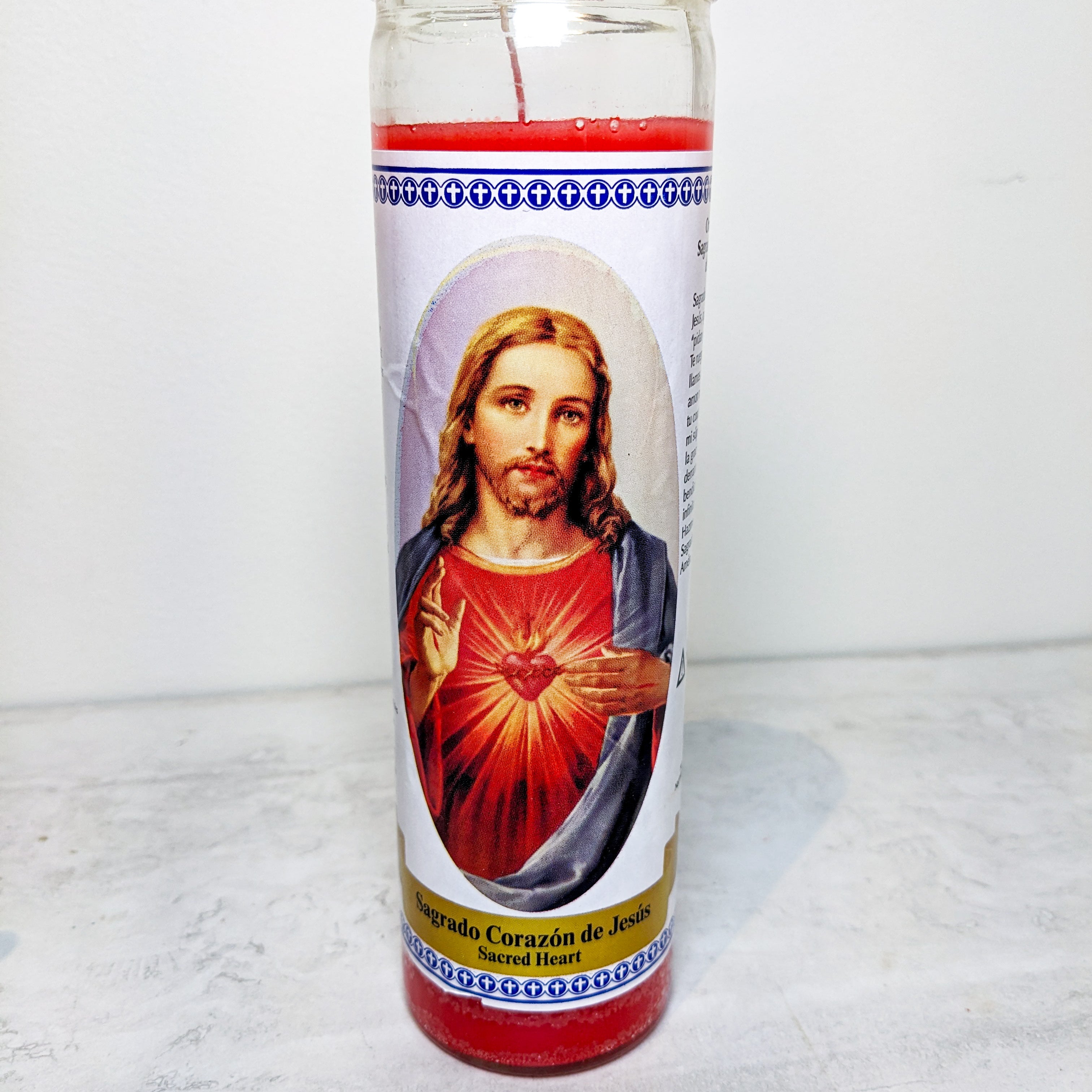 Sacred Heart of Jesus 7 Day Candle | Various Colors